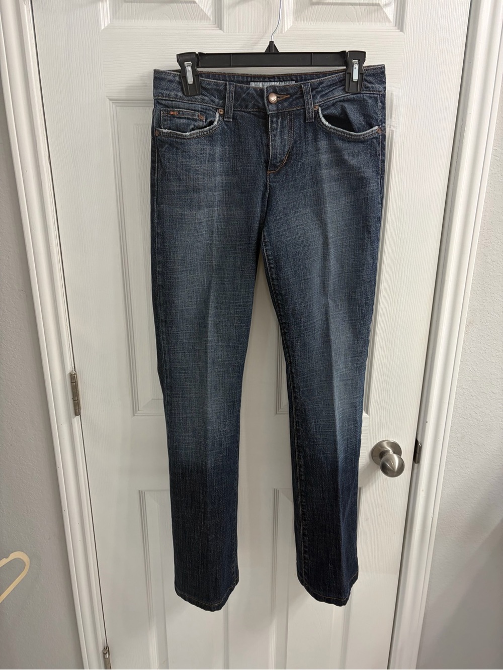 Joe's Jeans Women's Low Rise Straight-Leg Jeans in Medium-Dark Blue